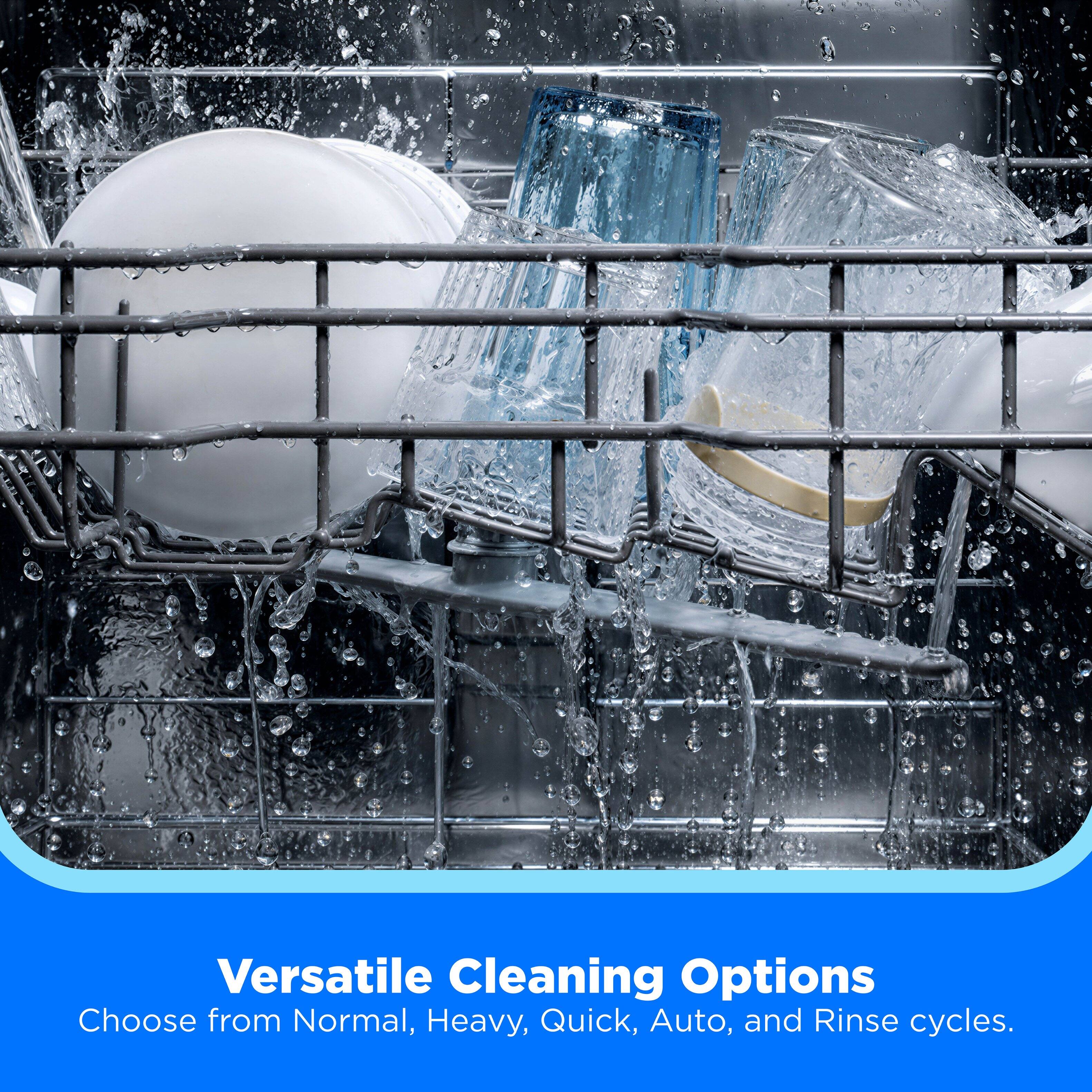 Versatile Cleaning Options  
Choose from Normal, Heavy, Quick, Auto, and Rinse cycles.