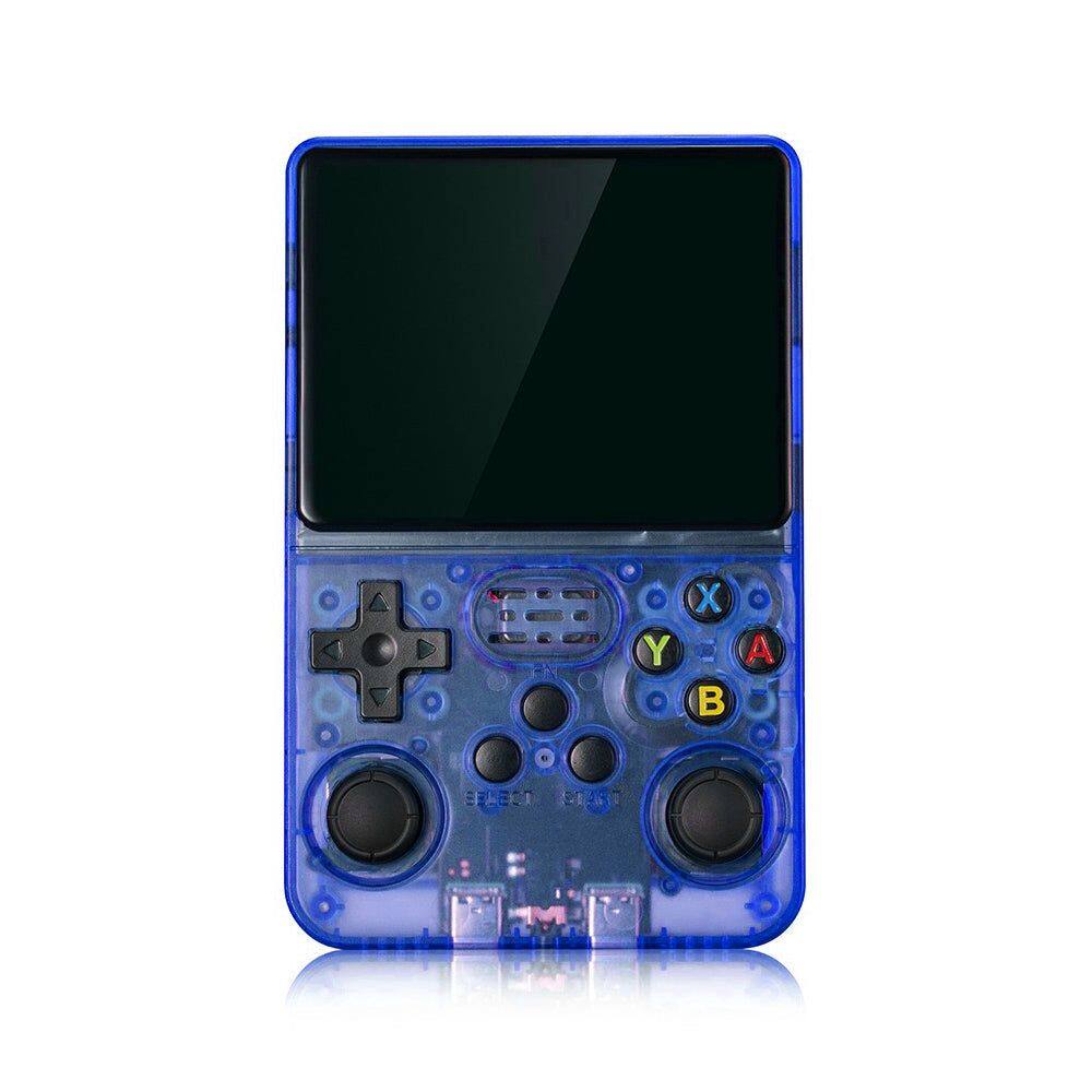 Angle. Link - Link Retrorush 3.5"" Pocket Arcade Handheld Gaming Console 128GB - 20K Games - Makes A Great Gift - Blue - Blue.
