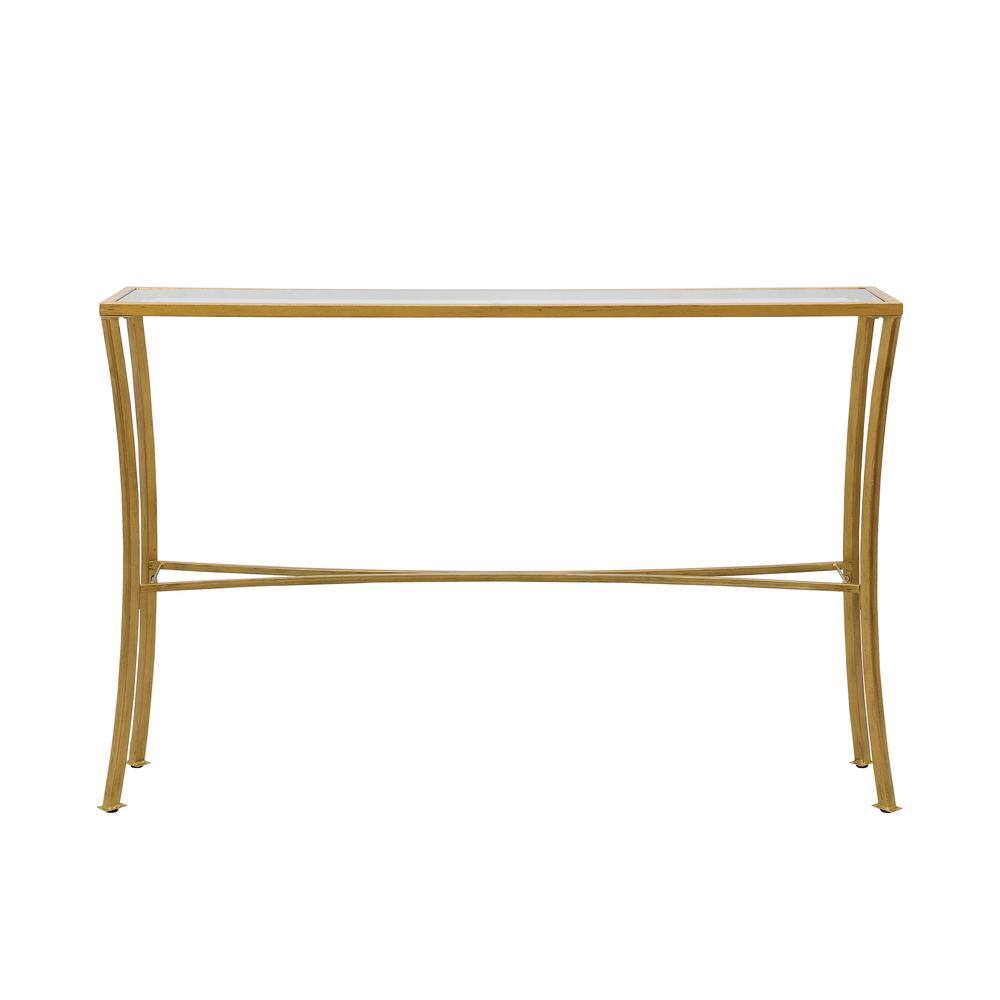 Carolina Chair & Table Palin Glass Top Console Table Antique Gold ...