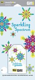 Front Large. Best Buy GC - $20 Sparkling Spectrum Holiday Gift Card.
