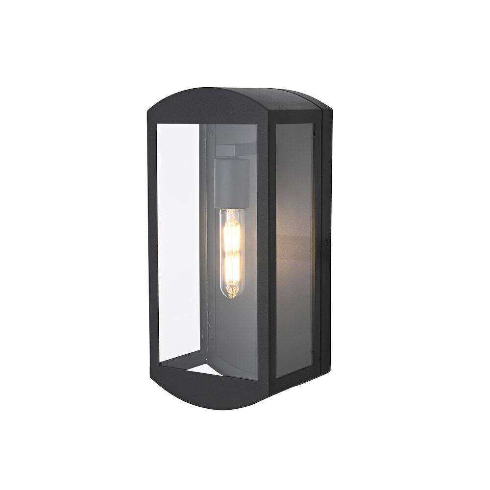 Angle. Elegant Lighting - Miles 6 Inch Outdoor Wall Sconce In Black - Black.