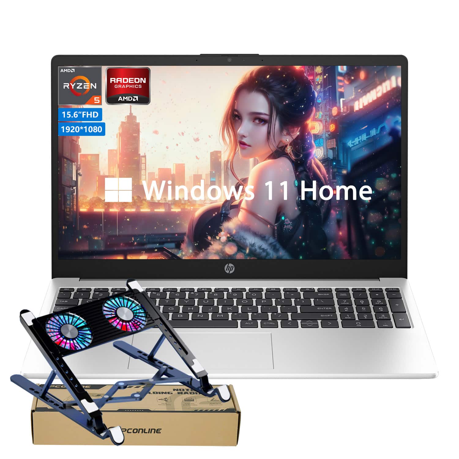 Windowsノート本体 NEC Ryzen 5 AMD Ryzen 5 7530U 16GB 256GB New HP Touchscreen 17.3