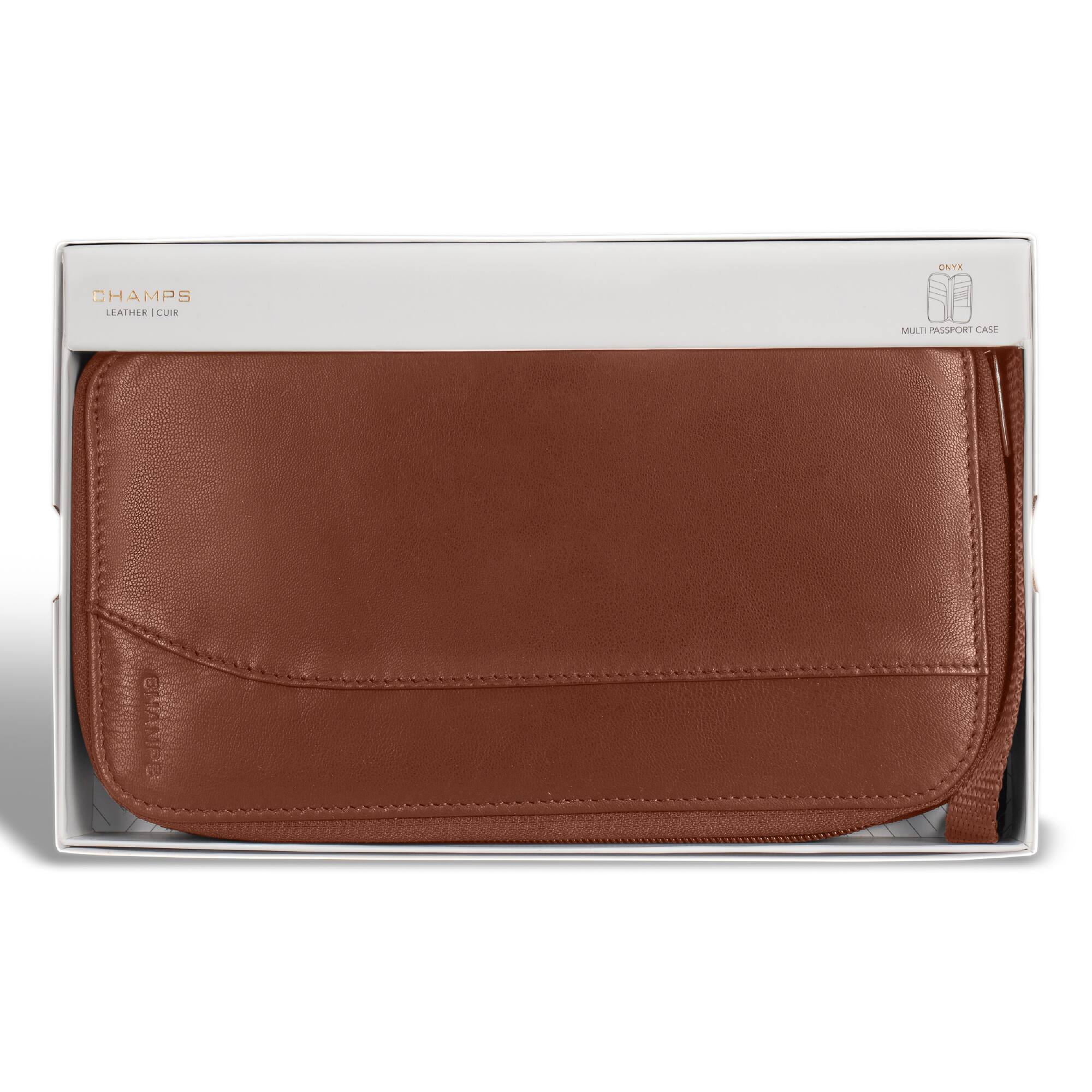 CHAMPS  
LEATHER | CUIR  

ONYX  
MULTI PASSPORT CASE