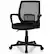 Front. Costway - Executive Mesh Mid-Back Office Chair with Adjustable Height and Lumbar Support - Black.