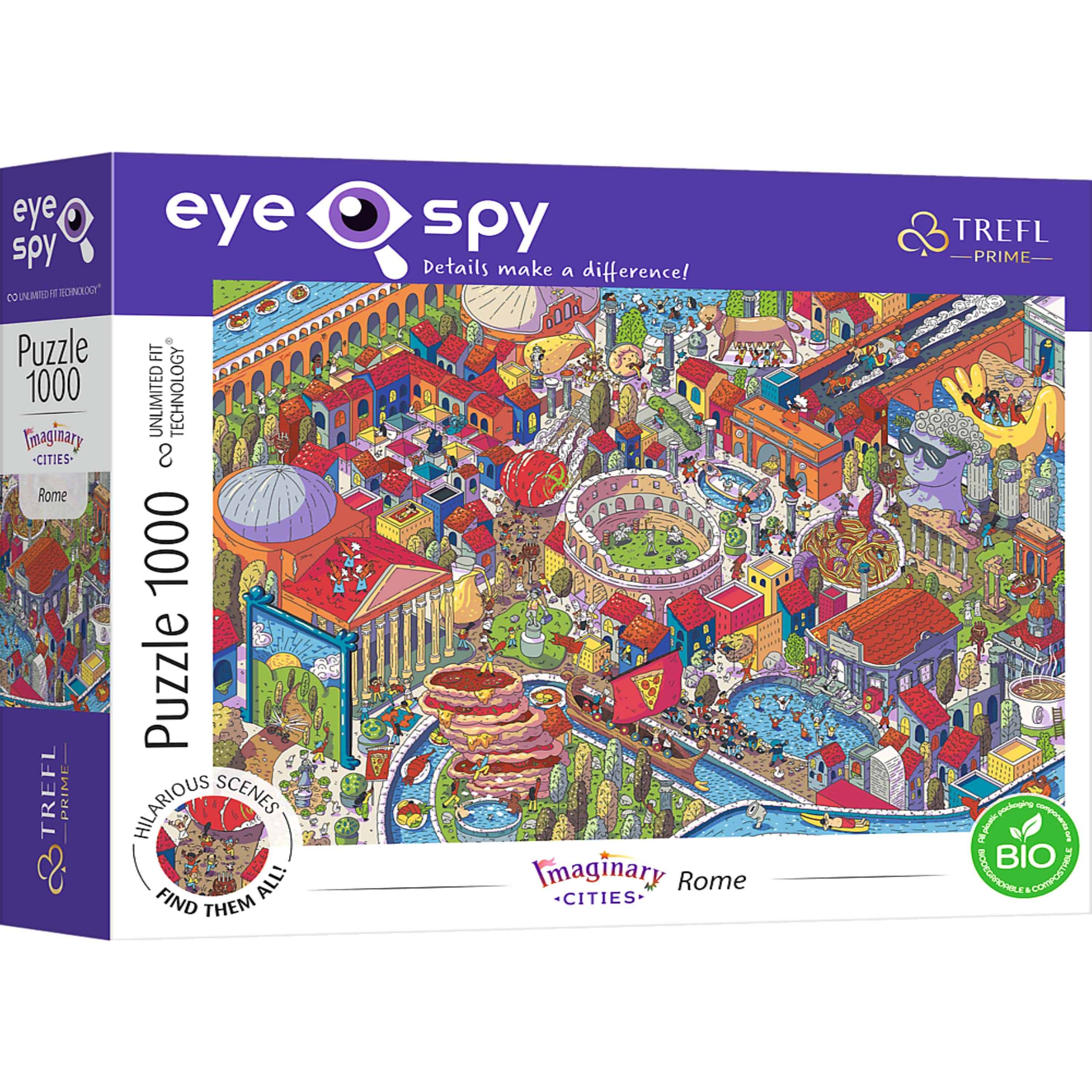 Trefl - Prime Eye Spy 1000 Piece Puzzle - Imaginary Cities: Rome