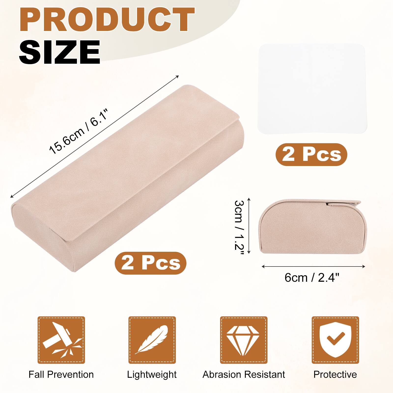 PRODUCT SIZE

15.6cm / 6.1"  
3cm / 1.2"  
6cm / 2.4"

2 Pcs

Fall Prevention  
Lightweight  
Abrasion Resistant  
Protective