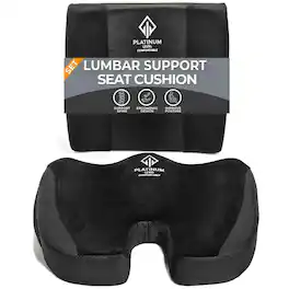 Platinum-Level Comfortable - Ergonomic Memory Foam Cushion Set for Ultimate Comfort - Black