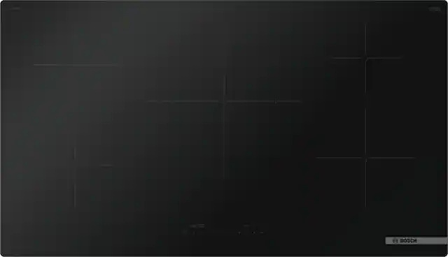 Front. Bosch - 500 Series 36" Built-In Electric Induction Cooktop with 5 elements, Smart Connectivity and SpeedBoost - Black.