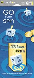 Front Large. Best Buy GC - $20 Go For A Spin Happy Hanukkah Gift Card.