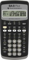 Texas Instruments - BA-II Plus Adv. Financial Calculator - Black - Front_Zoom