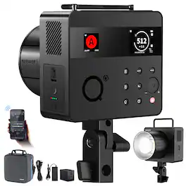 Neewer - 600Ws TTL Outdoor Flash - APP/2.4G Control with HSS & Bi-Color LED Modeling Lamp