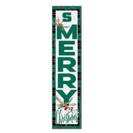 Jardine - Slippery Rock Pride 12'' x 48'' Outdoor Merry Christmas Leaner - White