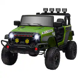 HONGGE - Kids 12V Electric Ride On Car with Parent Remote Control and Shock Absorbing Wheels for Ages 3 to 6
