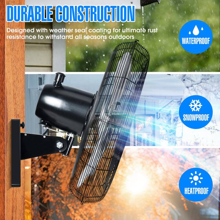 DURABLE CONSTRUCTION  
Designed with weather seal coating for ultimate rust resistance to withstand all seasons outdoors

- WATERPROOF
- SNOWPROOF
- HEATPROOF