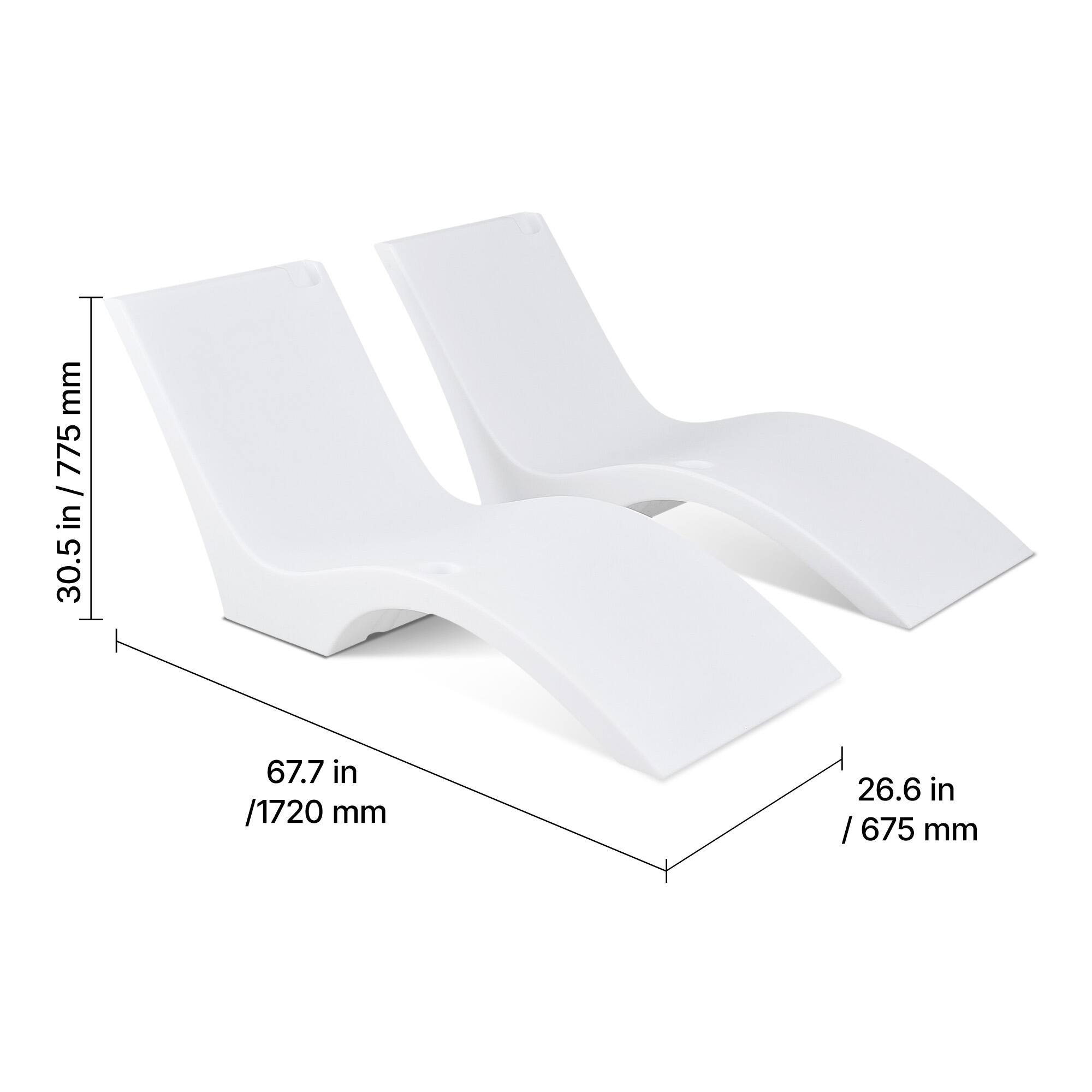 30.5 in / 775 mm  
67.7 in / 1720 mm  
26.6 in / 675 mm