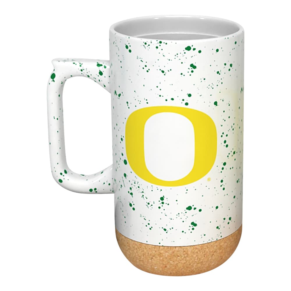 Alt View 1. Indigo Falls - Oregon Ducks 18oz. Speckle Cork Mug - Multicolor.