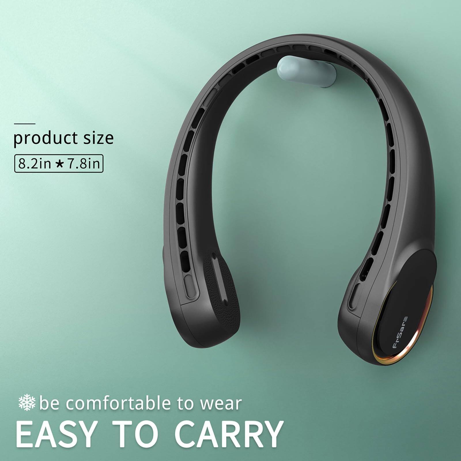product size 8.2in * 7.8in  
be comfortable to wear  
EASY TO CARRY