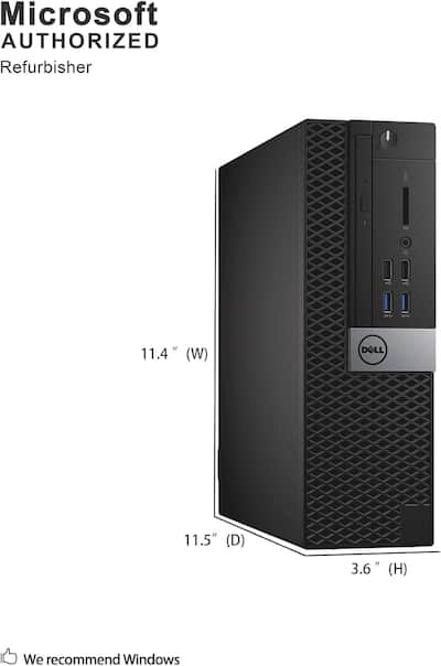 Dell Refurbished Excellent Optiplex 3040 SFF Desktop PC, Intel Dell Refurbished Excellent Optiplex 3040 SFF Desktop PC, Intel