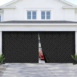 VEVOR - Garage Door Screen for Winter, 18x7FT, Garage Door Insulation Kit, Magnetic Thermal Insulated Door Curtain - Black