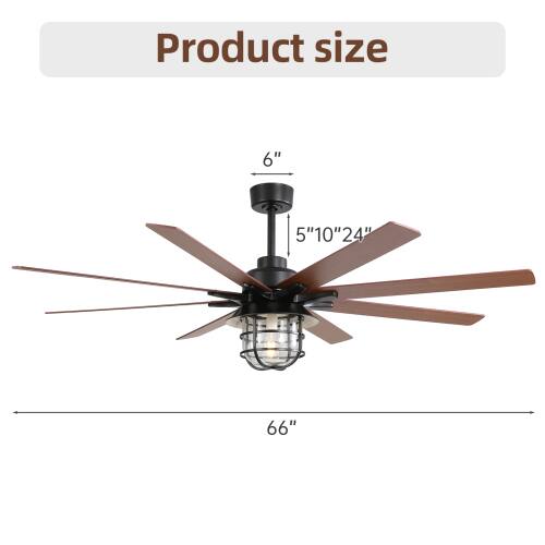 Product size 6" 5"10"24" 66"