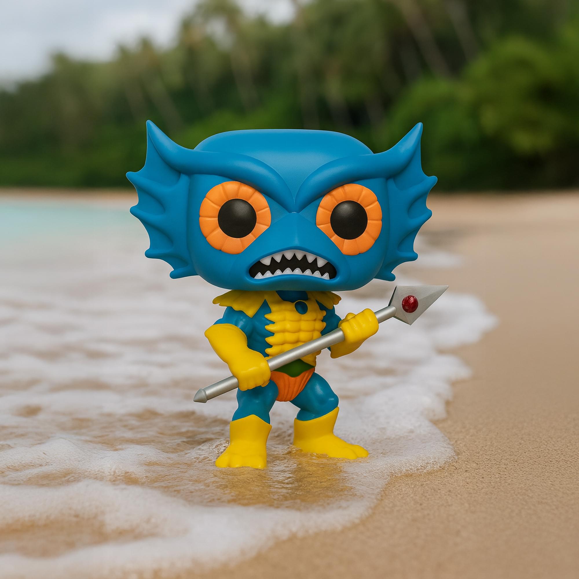 Alt View 2. Funko - Masters of the Universe POP Vinyl Figure: Merman (Blue Chase) - Blue.