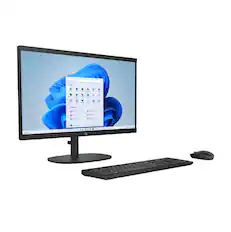 Front. HP - HP 22-dg0033w 21.45" FHD All-in-One Desktop, Intel Pentium N200, Intel UHD Graphics, 8GB RAM, 128GB SSD, Windows 11 Home.