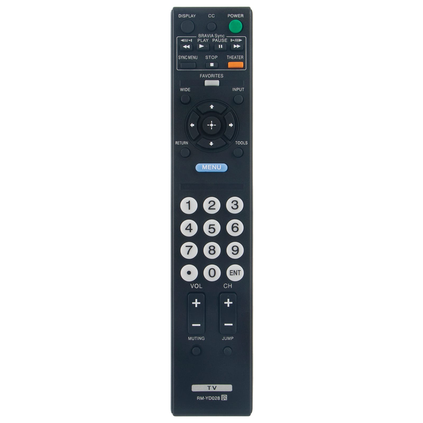 ZdalaMit - NEW RM-YD028 Replacement Remote Control Applicable for Sony Bravia LCD LED TV - Black