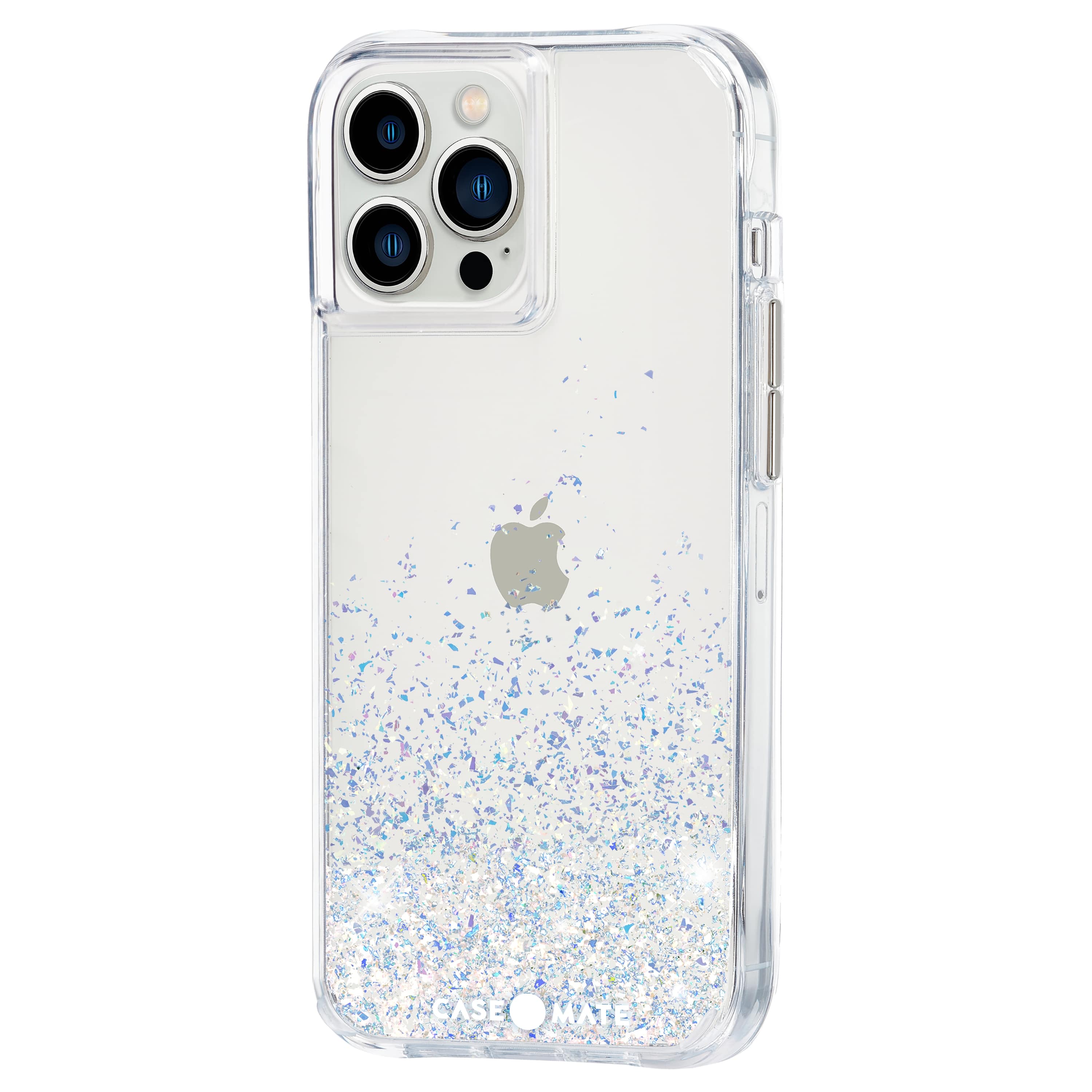Left. Case-Mate - Twinkle Ombre Hardshell Case w/ Antimicrobial for iPhone 13 Pro Max - Stardust.