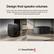 Design that speaks volumes
Constructed with refined materials and a versatile dual-placement design, allowing you to position the subwoofer upright or on its side without compromising performance.
LG Sound Suite AI W7