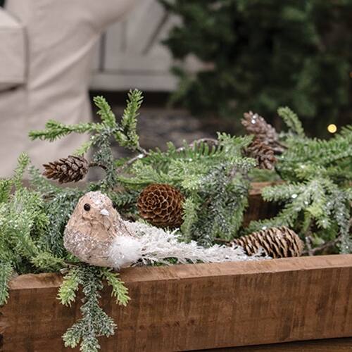 Angle. BreeBe - Sparkle Birch Clip Bird - Multicolor.