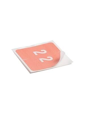 Alt View 3. Smead - DCC Color-Coded Numeric Label, 2, Label Roll, Pink, 250 labels per Roll - Purple.