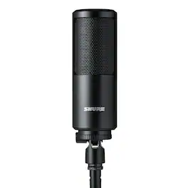 Shure - SM4 Condenser Microphone with Hard Mount - Black