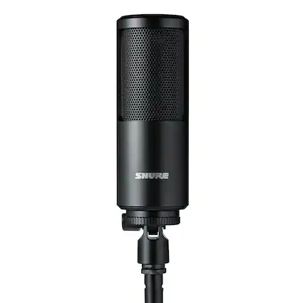 Front. Shure - Shure SM4 Condenser Microphone with Hard Mount - Black.