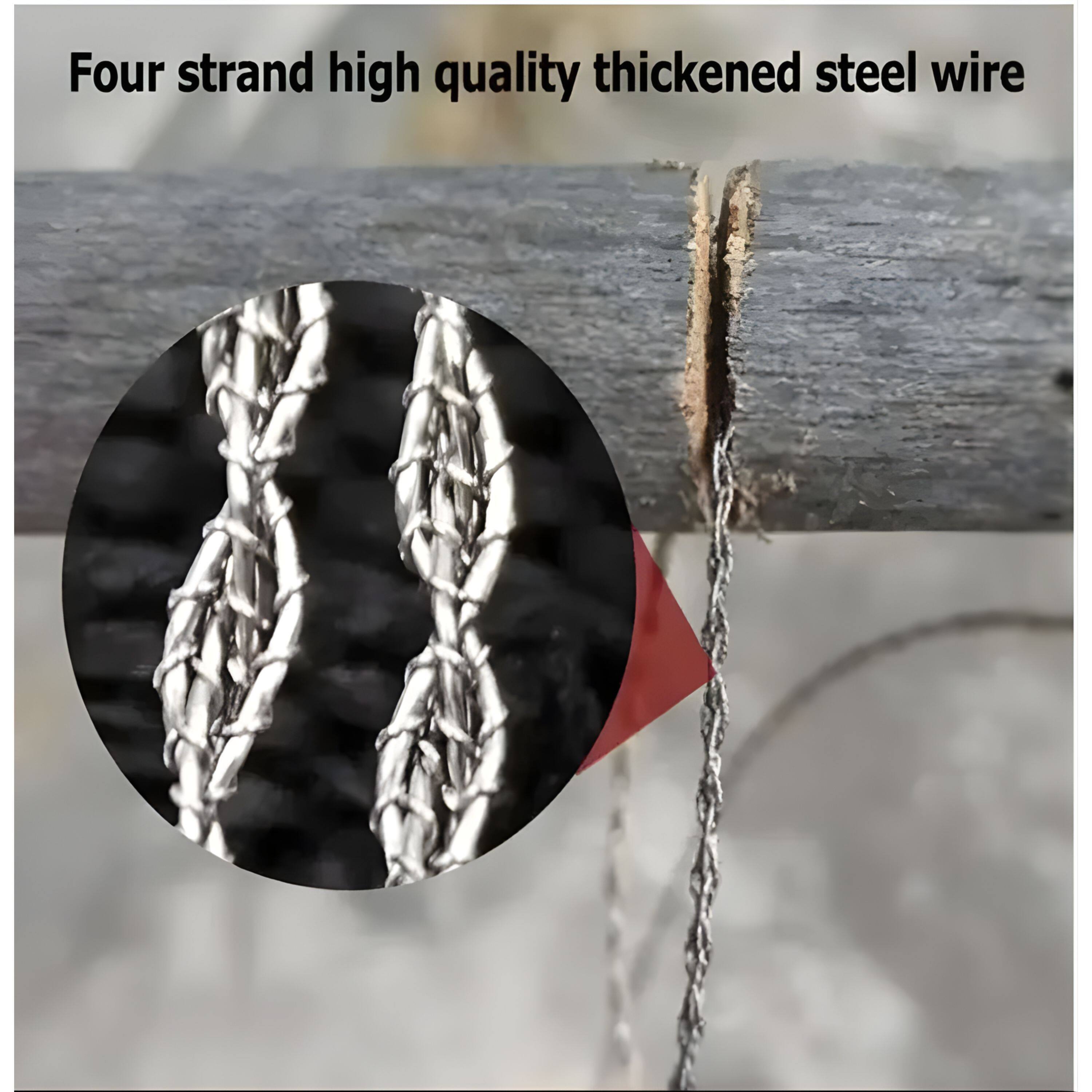 Four strand high quality thickened steel wire