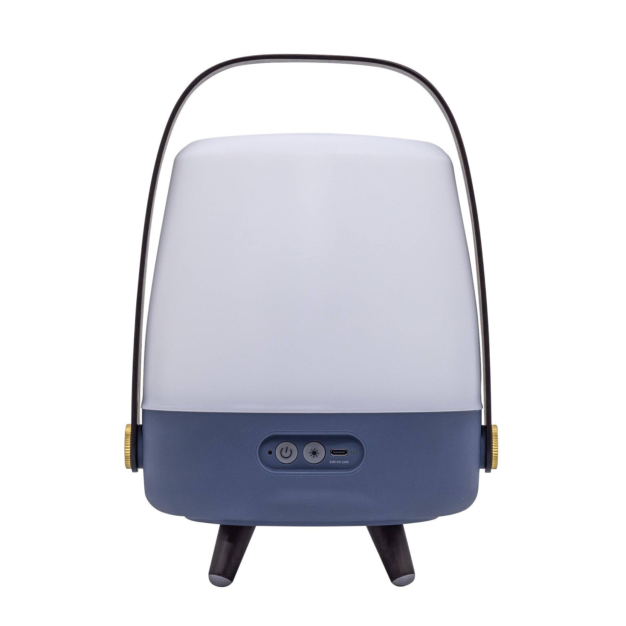 Alt View 5. Kooduu - Lite Up Play Mini, Ocean - Cordless rechargeable indoor/outdoor speaker Lamp, Sound by JBL.