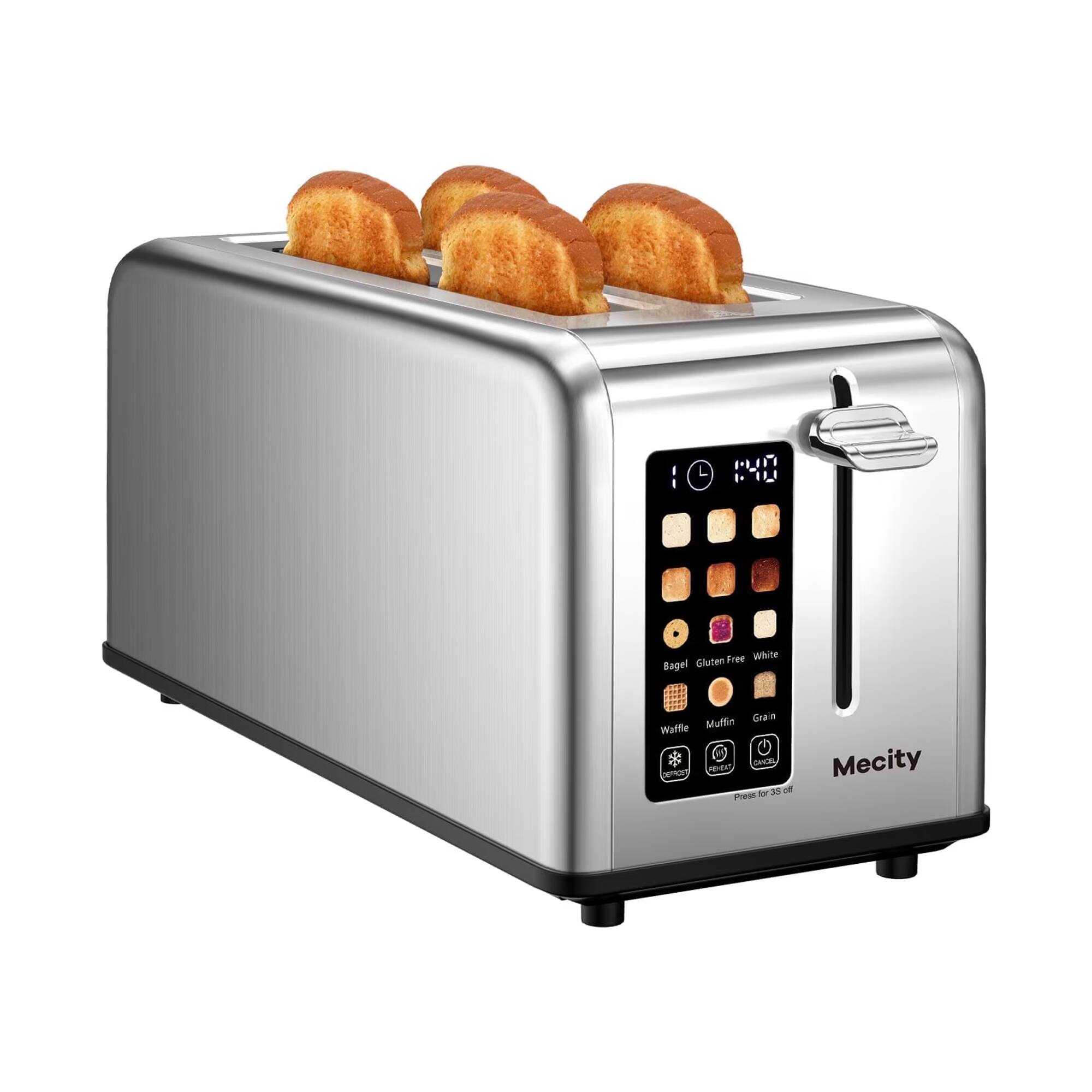 MYD  
Gluten Free White Bagel  
Muffin Grain Waffle  
CANCEL, Mecity, Press for 38s off