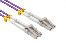 Cable Leader - OM4 LC to LC Fiber Patch Cable Multimode 50/125 Duplex 10G for SFP+ Transceivers, Switches, Servers, Patch Panels - Violet