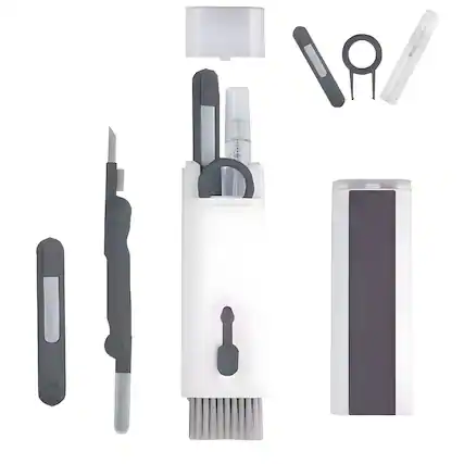 Front. Kitcheniva - 7-in-1 Keyboard & Electronics Cleaning Kit - Black.