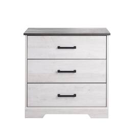 Prepac - Nightstand Bedside Table, Washed Nightstand for Bedroom - White