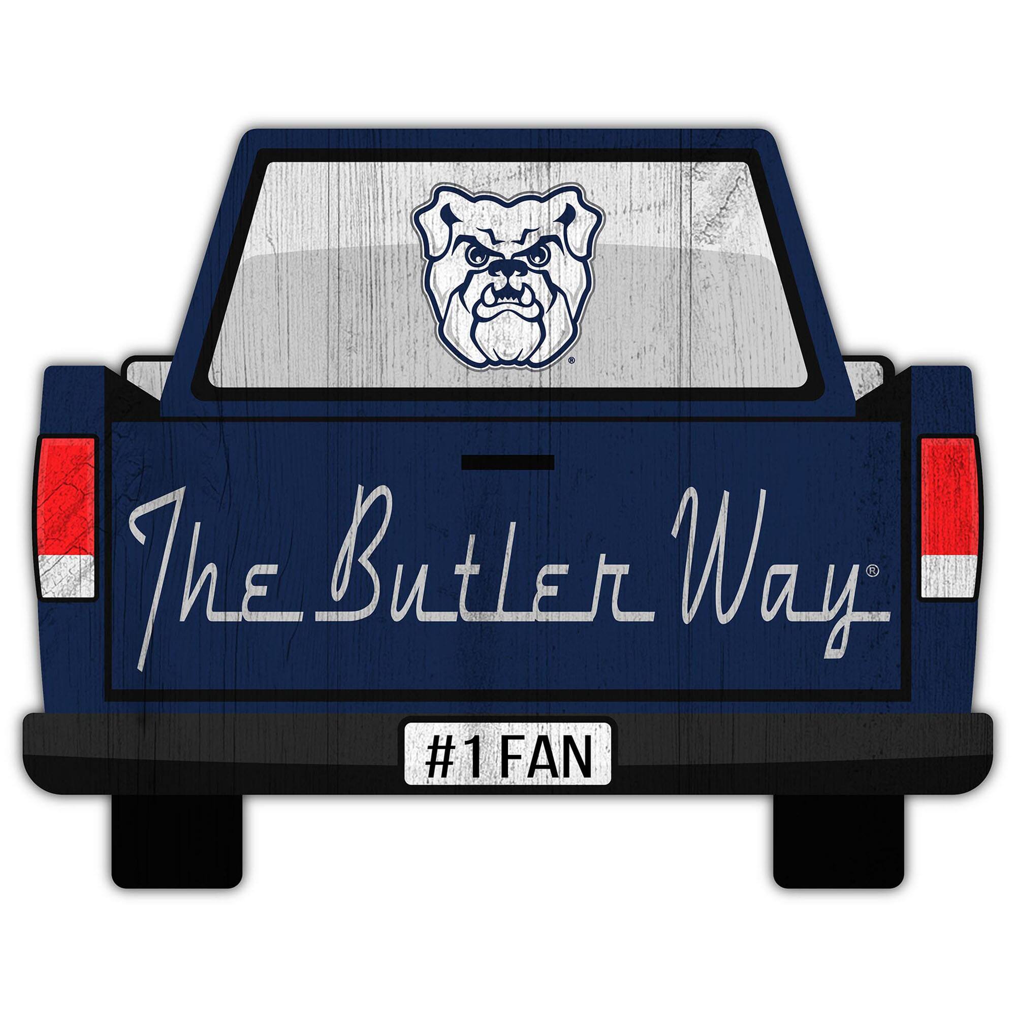 Butler Bulldogs 12'' x 12'' Truck Back D-cor