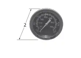 Music City Metals - MCM010001550 heat indicator Chg temperature gauges