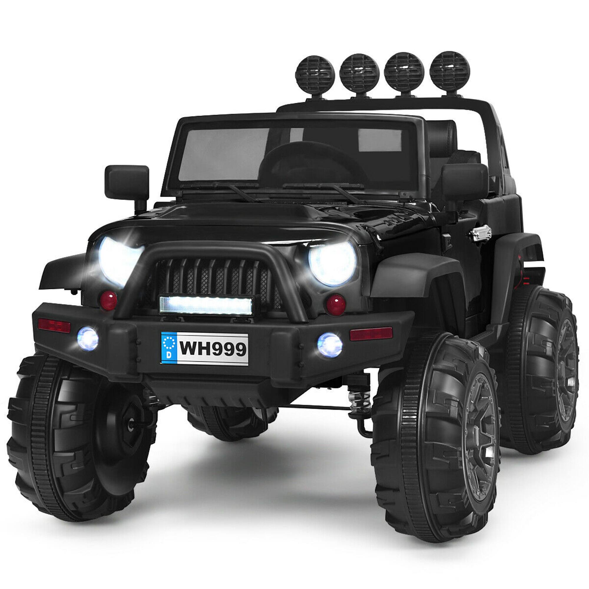 Alt View 3. Gymax - Gymax Electric Kids Ride On 12V Truck Car w/ MP3 Remote Control Black - Black.
