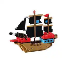 Brixies - PIRATE SHIP Building Set for Kids