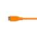 Left. Tether - Tether Tools TetherPro USB-C to 3.0 Micro-B Right Angle, 15' (4.6m), High-Visibility Orange - Orange.