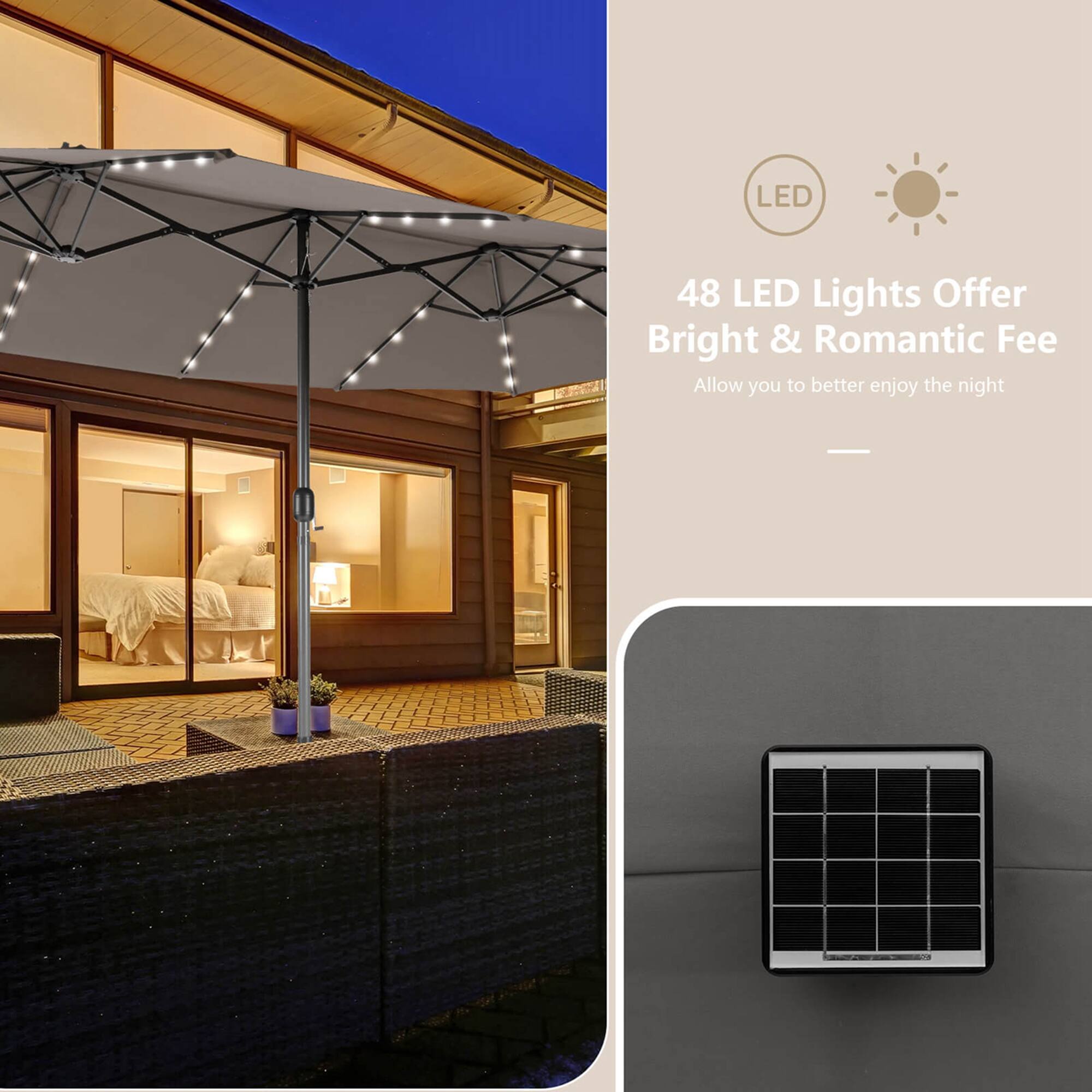 LED 48 LED Lights Offer Bright & Romantic Fee Allow you to better enjoy the night.
