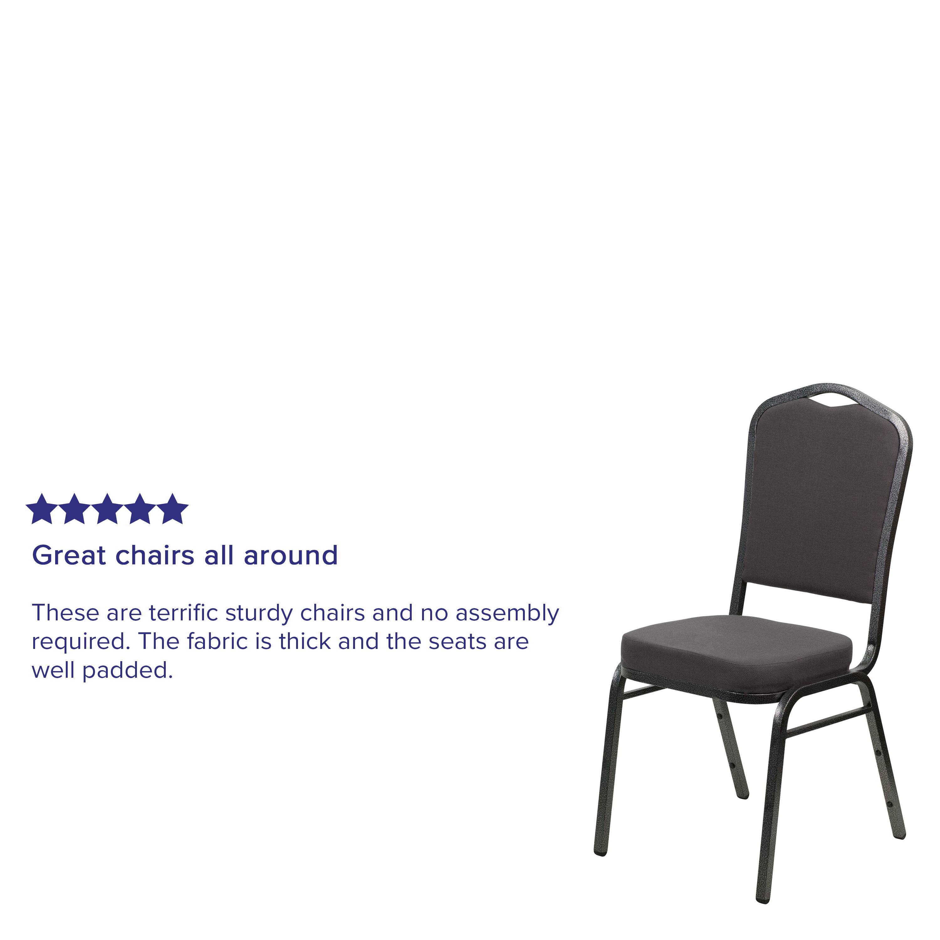 Alamont Home HERCULES Series Crown Back Stacking Banquet Chair Gray ...