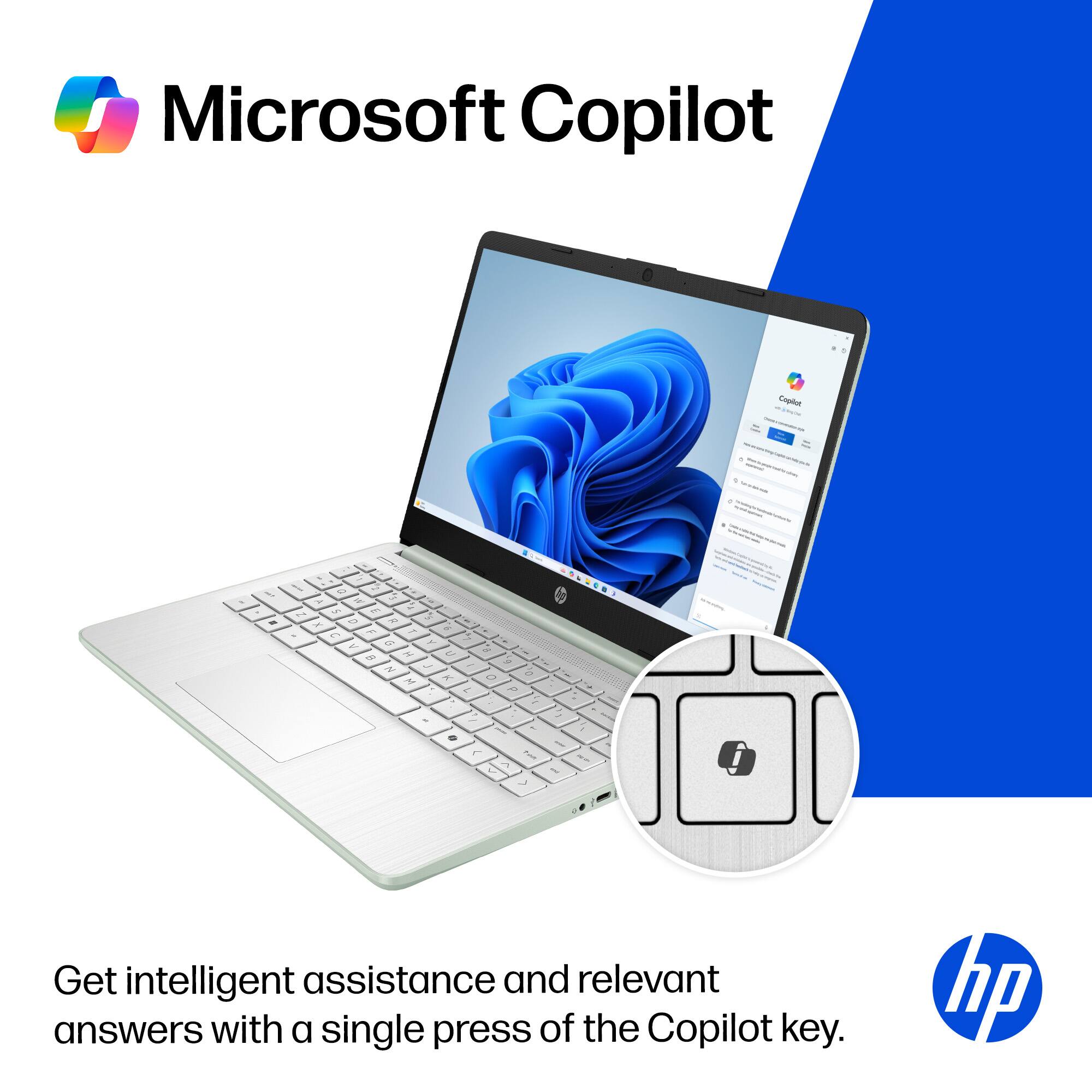 Microsoft Copilot

Get intelligent assistance and relevant answers with a single press of the Copilot key.