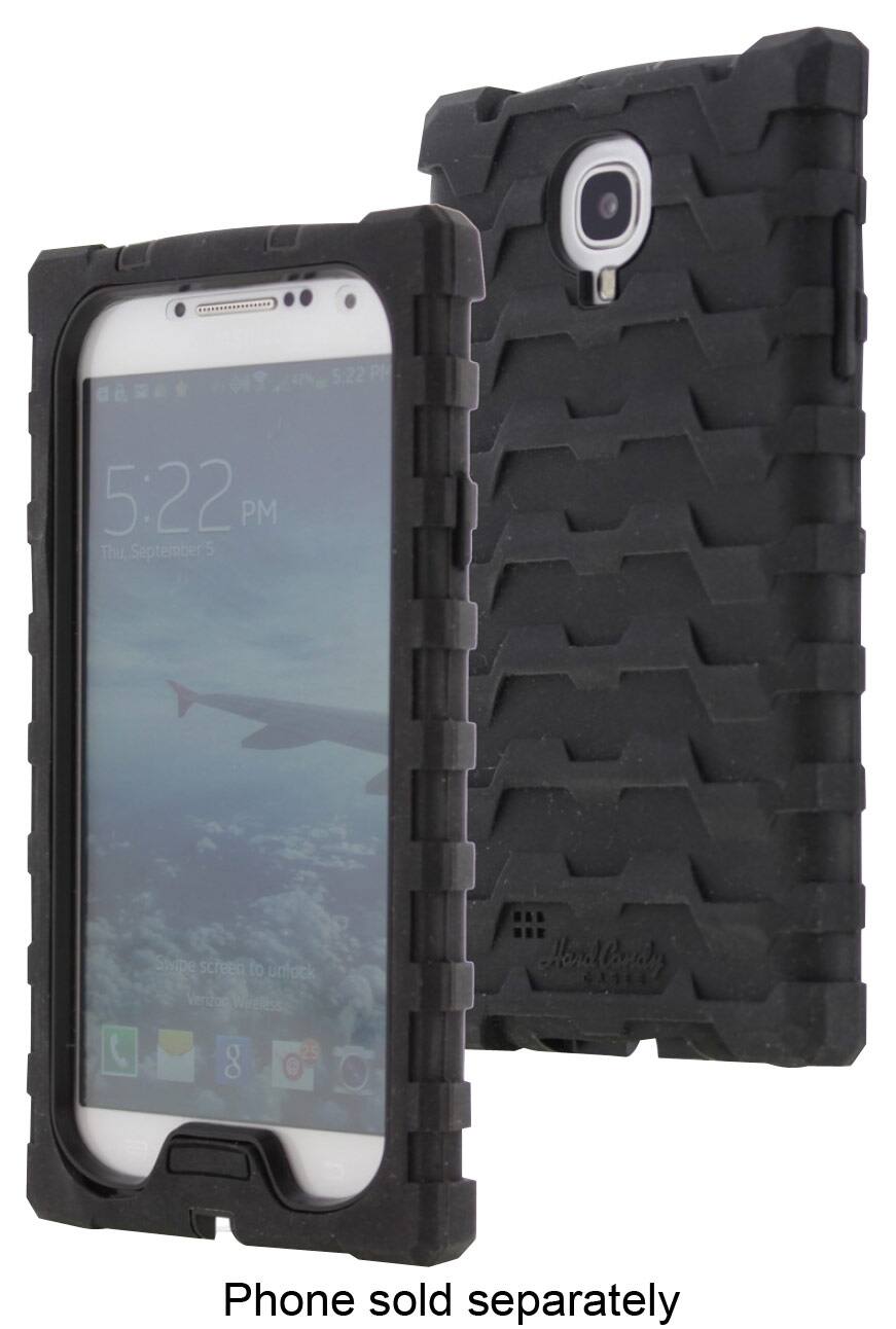 Front. Hard Candy Cases - ShockDrop Case for Samsung Galaxy S 4 Cell Phones - Black.
