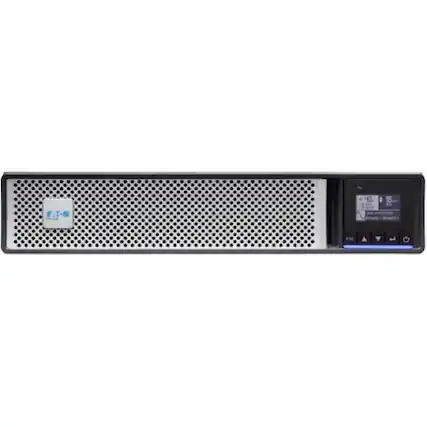 Front. Eaton - Eaton 5PX G2 3000VA 3000W 208V Line-Interactive UPS - 2 C19, 8 C13 Outlets, Cybersecure Network Card Option, Extended - Black.