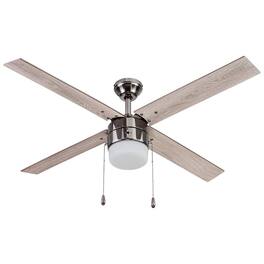 Portage Bay - Madrona Indoor Ceiling Fan, Quiet, Reversible Motor, 52" - Gun Metal